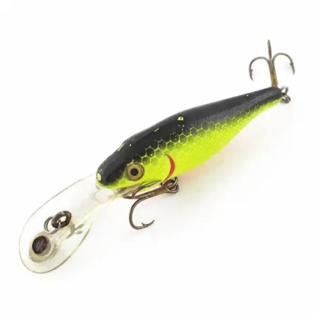 Rebel Double Deep Shad, Chartreuse, 5g, Diepduikende Plug #24156