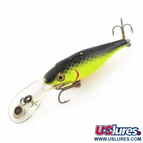 Rebel Double Deep Shad, Chartreuse, 5g, Diepduikende Plug #24156