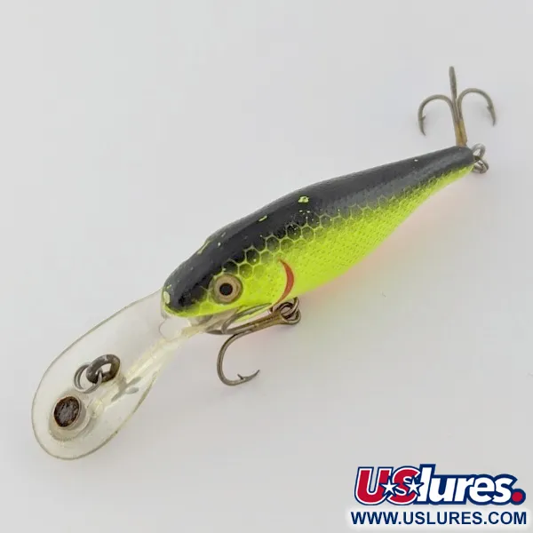 Rebel Double Deep Shad, Chartreuse, 5g, Diepduikende Plug #24156