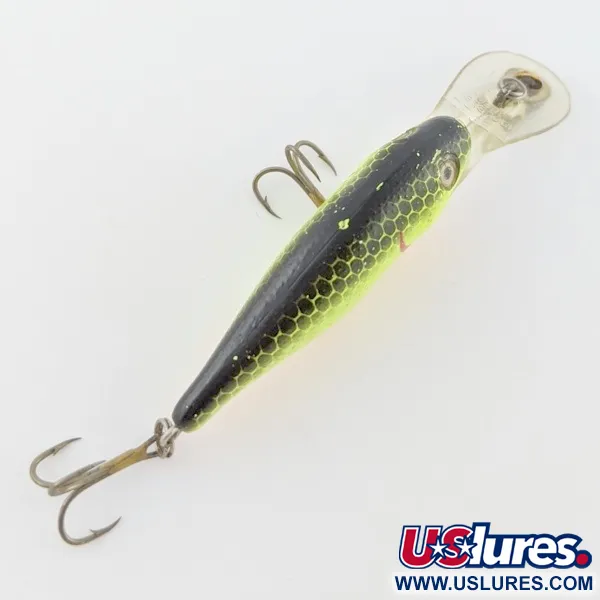 Rebel Double Deep Shad, Chartreuse, 5g, Diepduikende Plug #24156