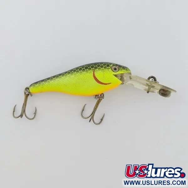 Rebel Double Deep Shad, Chartreuse, 5g, Diepduikende Plug #24156