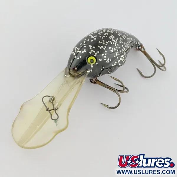 Luhr Jensen Hot Lips Express, Black Glitter, Dieplopende Crankbait #24157