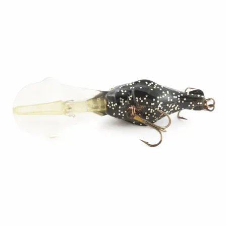 Luhr Jensen Hot Lips Express, Black Glitter, Dieplopende Crankbait #24157