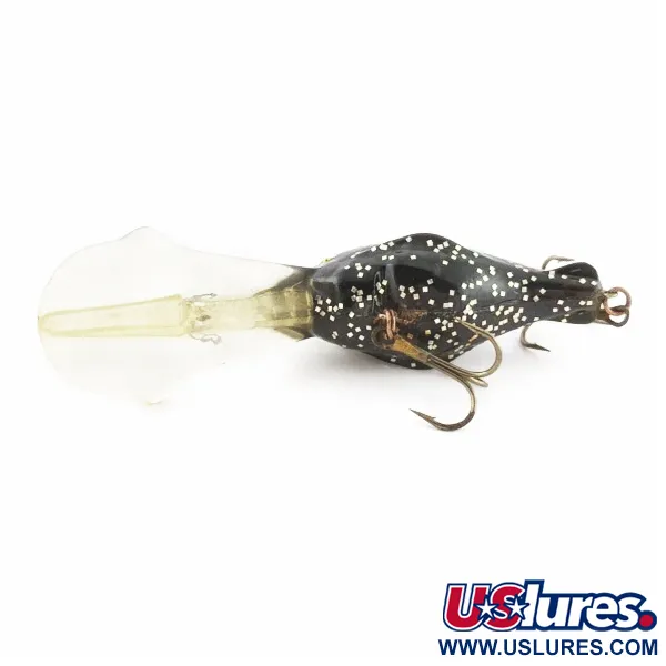 Luhr Jensen Hot Lips Express, Black Glitter, Dieplopende Crankbait #24157