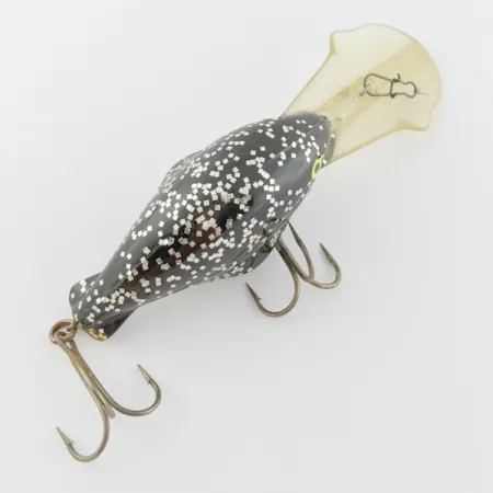 Luhr Jensen Hot Lips Express, Black Glitter, Dieplopende Crankbait #24157