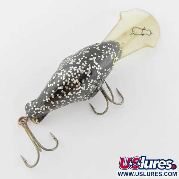 Luhr Jensen Hot Lips Express, Black Glitter, Dieplopende Crankbait #24157