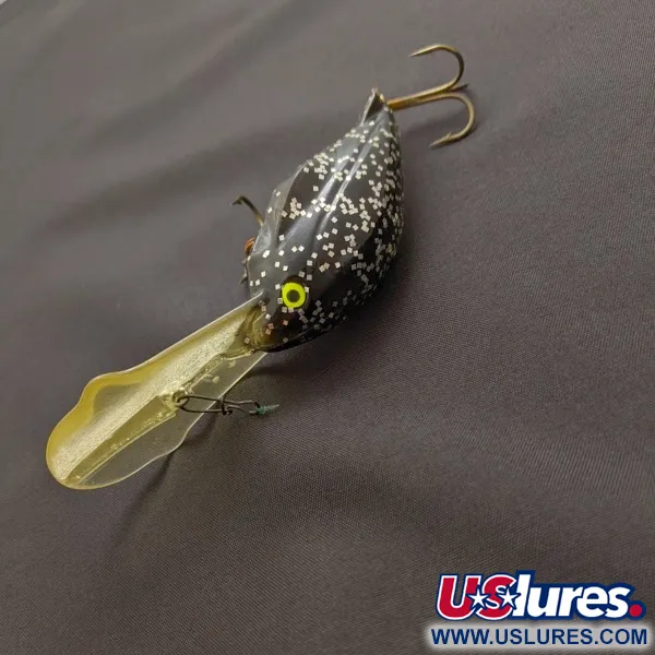 Luhr Jensen Hot Lips Express, Black Glitter, Dieplopende Crankbait #24157