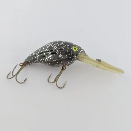 Luhr Jensen Hot Lips Express, Black Glitter, Dieplopende Crankbait #24157