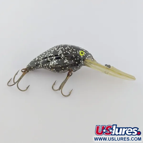 Luhr Jensen Hot Lips Express, Black Glitter, Dieplopende Crankbait #24157
