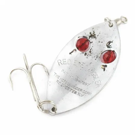 Hofschneider Red Eye Wiggler, 25g, Nikkel/Rood, Lepel #24196