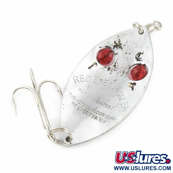 Hofschneider Red Eye Wiggler, 25g, Nikkel/Rood, Lepel #24196