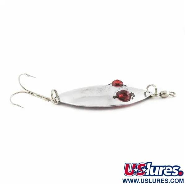 Hofschneider Red Eye Wiggler, 25g, Nikkel/Rood, Lepel #24196