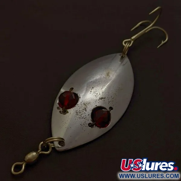 Hofschneider Red Eye Wiggler, 25g, Nikkel/Rood, Lepel #24196