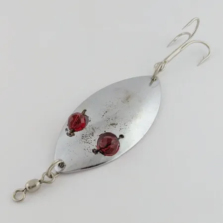 Hofschneider Red Eye Wiggler, 25g, Nikkel/Rood, Lepel #24196