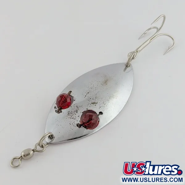 Hofschneider Red Eye Wiggler, 25g, Nikkel/Rood, Lepel #24196