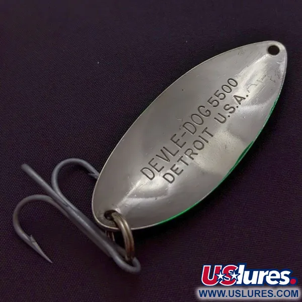 Dardevle Devle Dog, 21g, Nikkel/Groen, Lepel #24199