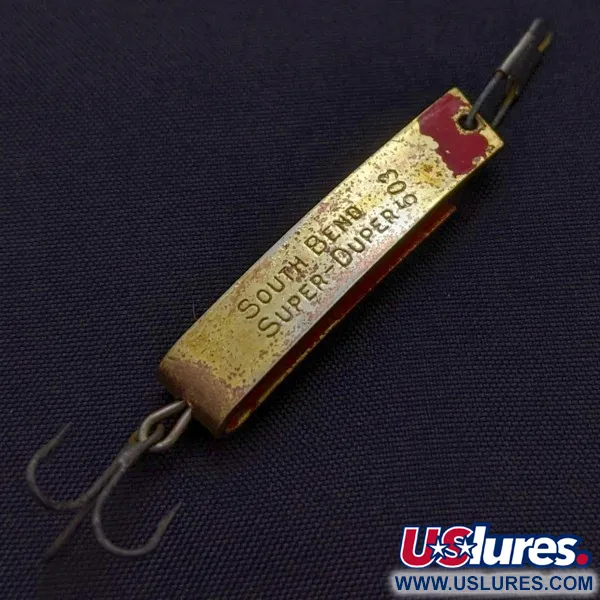 South Bend Super-Duper 503, Goud/Rood, 4,5g, Lepel #24239