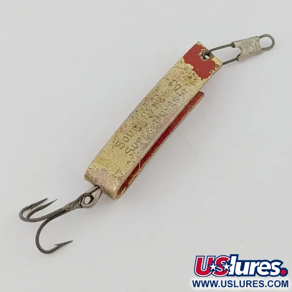 South Bend Super-Duper 503, Goud/Rood, 4,5g, Lepel #24239