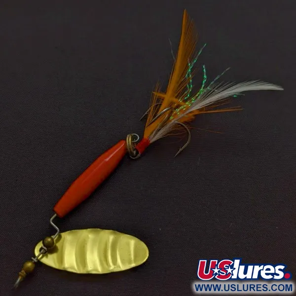 Worth #301, 9g rood/zwart/goud, spinner #24254