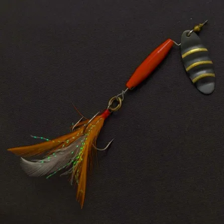 Worth #301, 9g rood/zwart/goud, spinner #24254