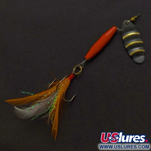 Worth #301, 9g rood/zwart/goud, spinner #24254