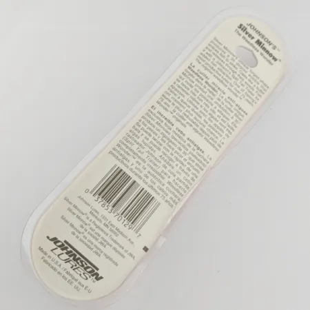 Johnson Silver Minnow Weedless, Groen/Oranje/Nikkel, 21g Lepel #24267