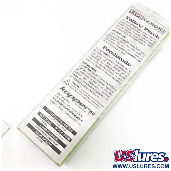 LiveTarget Yellow Perch 16, 90g, Yellow Perch, Dieplopende Plug #24273