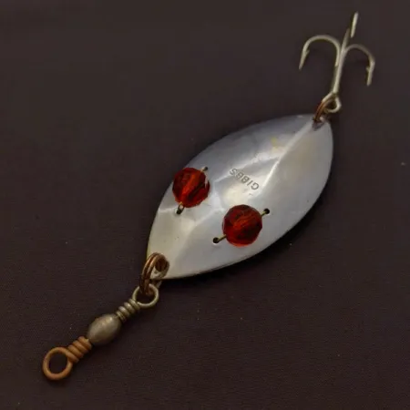 Gibbs Ruby Eye Wiggler, 25g zilver/rood, lepel #24277