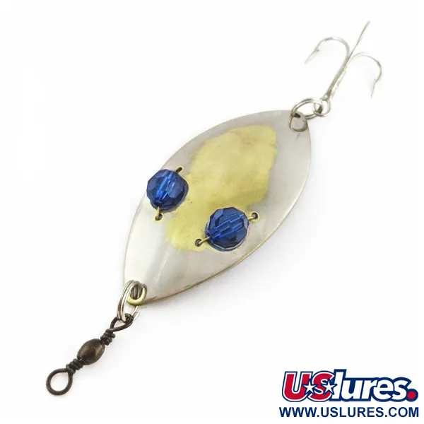 Hofschneider Red Eye Wiggler, zilver/messing, 25g, lepel #24287