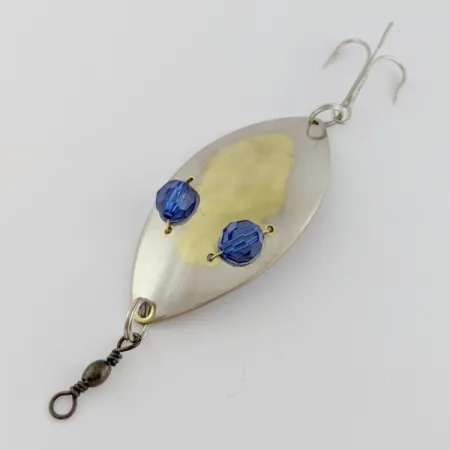 Hofschneider Red Eye Wiggler, zilver/messing, 25g, lepel #24287