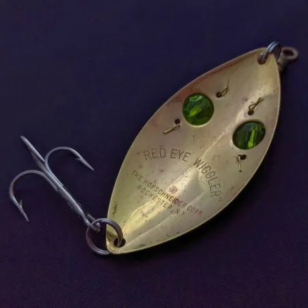 Hofschneider Red Eye Wiggler, 25g goud/groen, Lepel #24288