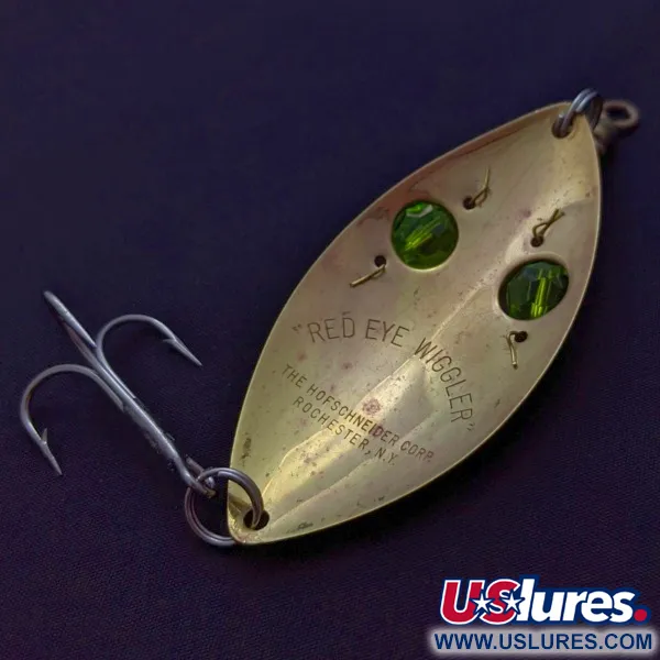 Hofschneider Red Eye Wiggler, 25g goud/groen, Lepel #24288