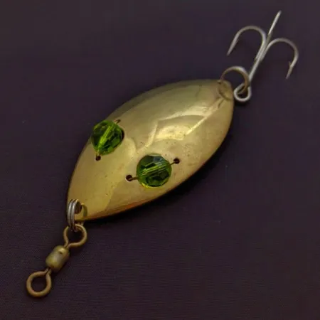 Hofschneider Red Eye Wiggler, 25g goud/groen, Lepel #24288