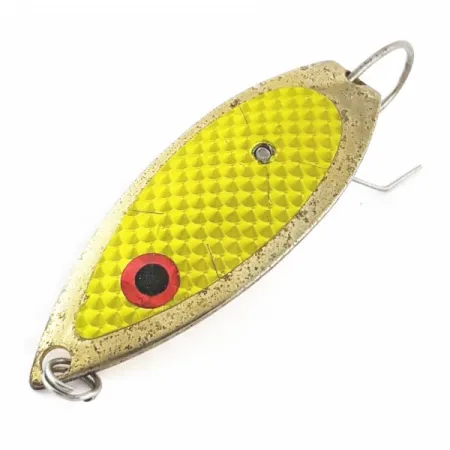 Captain Mike's Aqua Dream Weedless Aqua Dream, 12g Goud / geel schubbenpatroon, Lepel #24317