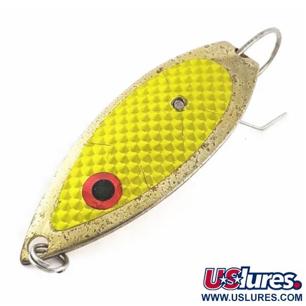 Captain Mike's Aqua Dream Weedless Aqua Dream, 12g Goud / geel schubbenpatroon, Lepel #24317