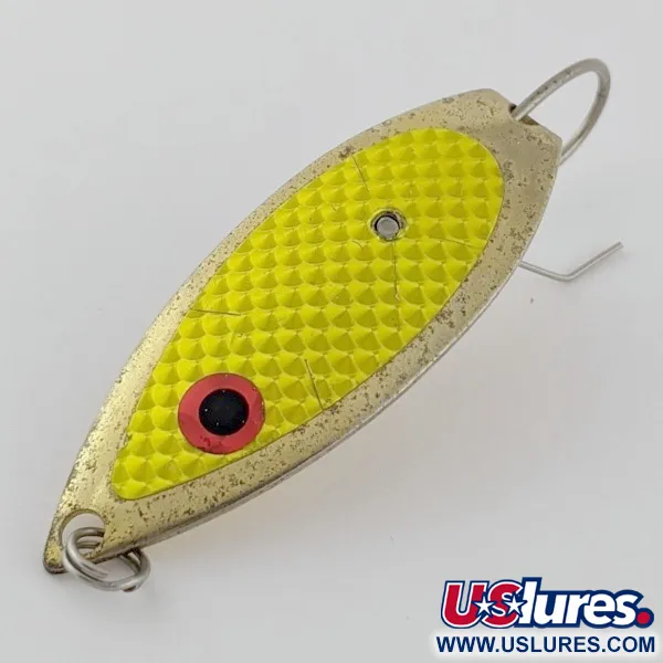 Captain Mike's Aqua Dream Weedless Aqua Dream, 12g Goud / geel schubbenpatroon, Lepel #24317