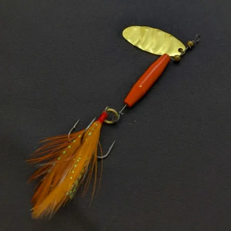 Worth #301, 9g rood/zwart/goud, spinner #24357