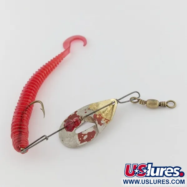 Pflueger June Bug №6, 7g nikkel/rood, spinner rig #24396