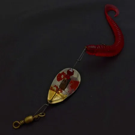 Pflueger June Bug №6, 7g nikkel/rood, spinner rig #24396