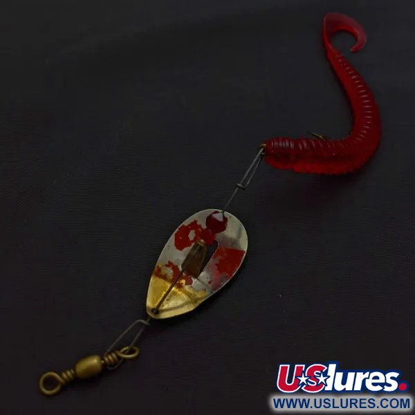 Pflueger June Bug №6, 7g nikkel/rood, spinner rig #24396