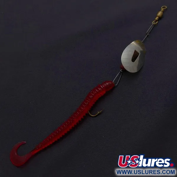 Pflueger June Bug №6, 7g nikkel/rood, spinner rig #24396