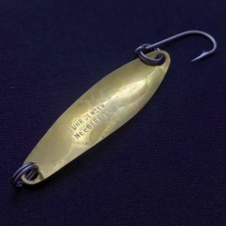 Luhr Jensen Needlefish 2, 3g Wit/Rood/Messing, Lepel #24417