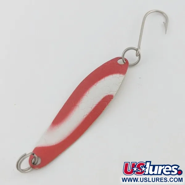 Luhr Jensen Needlefish 2, 3g Wit/Rood/Messing, Lepel #24417