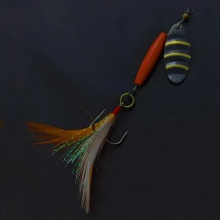 Worth #301 Spinner, Rood Zwart Goud, Verende Dreg, #24436