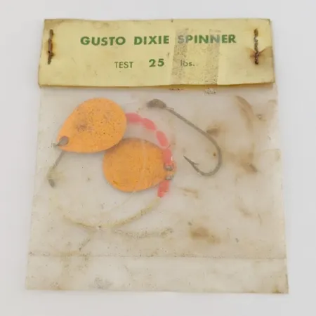 Gusto Dixie Spinner Spinner, Oranje, 2g, Dubbele bladen, #24485