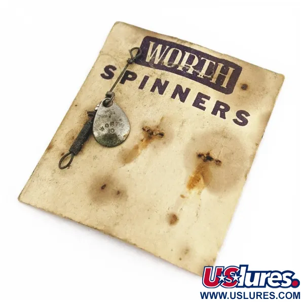 Worth Spinner #0 Spinner, Nikkel, 0,5 g, Gestempeld blad, #24488