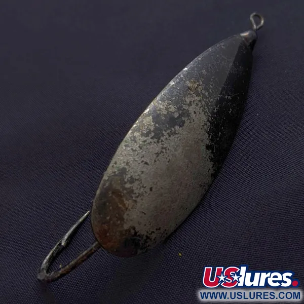 Johnson Silver Minnow Weedless, Zwart, 21g, Wierloos, #24489