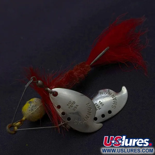 Jamison Shannon Twin Spinner, Nikkel/Rood, 10 g, #24491