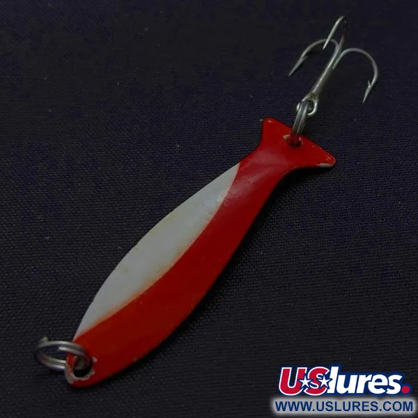 Worth Fly Rod Demon Trollkunstaas, rood/wit/nikkel, 1.5g, #24497