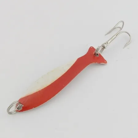 Worth Fly Rod Demon Trollkunstaas, rood/wit/nikkel, 1.5g, #24497